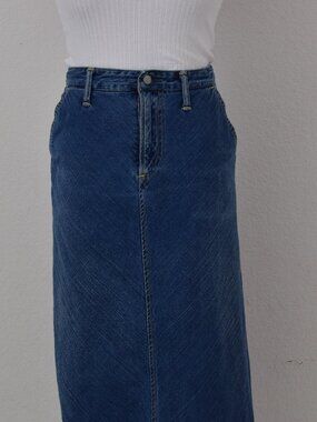 IMPERFECT 45rpm Denim Long Skirt‎ 100% Cotton Made in Japan, Size 3